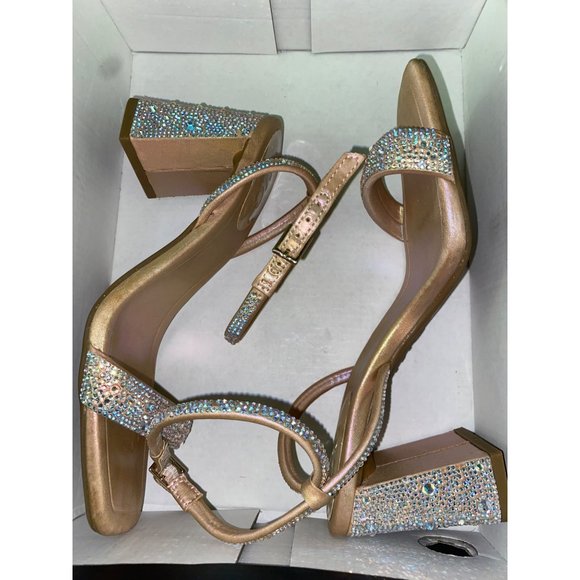 INC Womens Caymi Rhinestone Dressy Slingback Heels Size 6.5 New With Defects - Picture 5 of 6